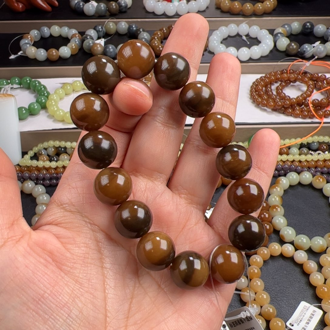 和田玉手链未镶嵌镰*