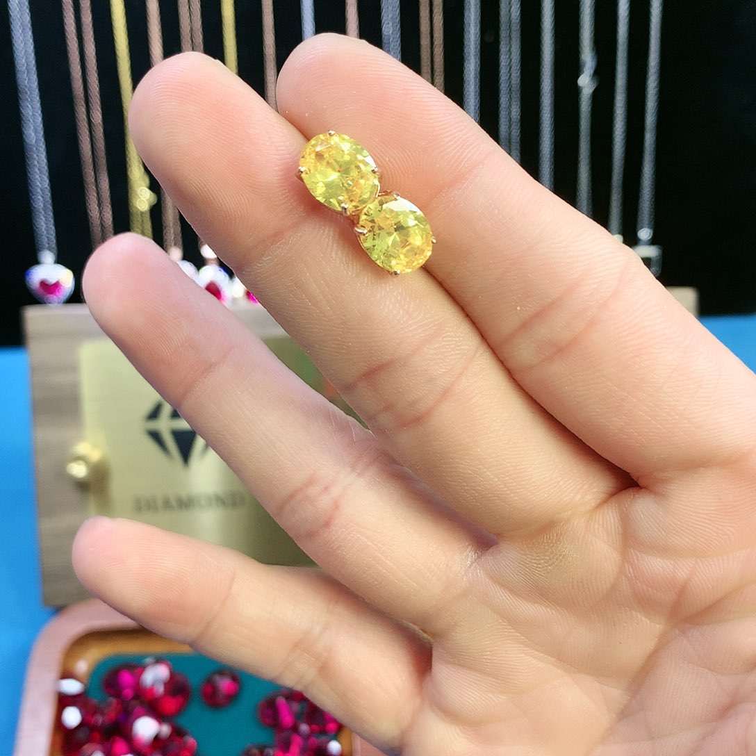 黄晶戒指银S925镶嵌1111112212
