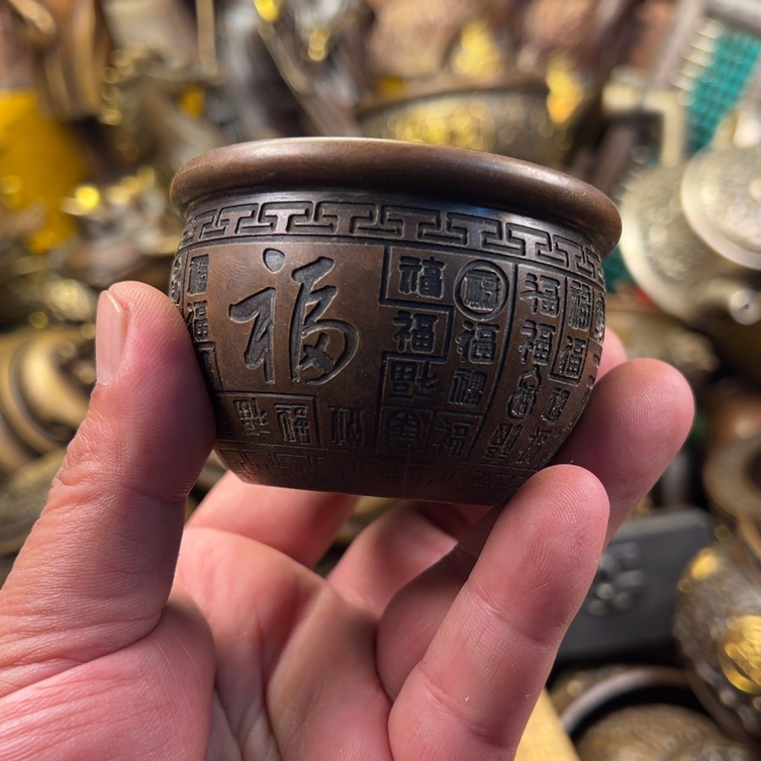 茶壶香炉铜器摆件