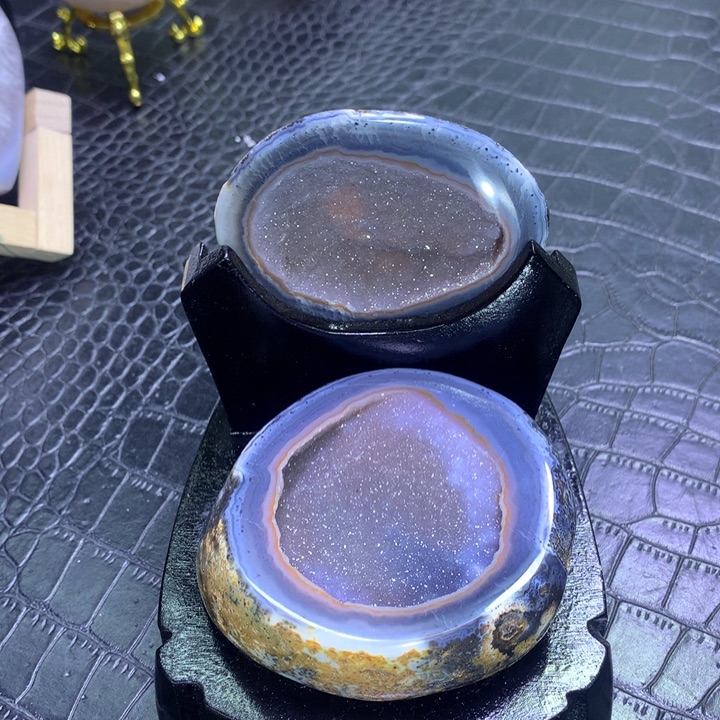 水晶福利粉软盆未镶嵌