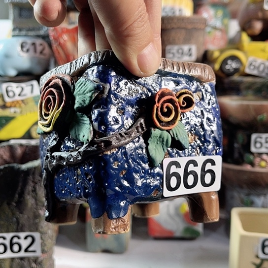 红陶多肉植物花盆