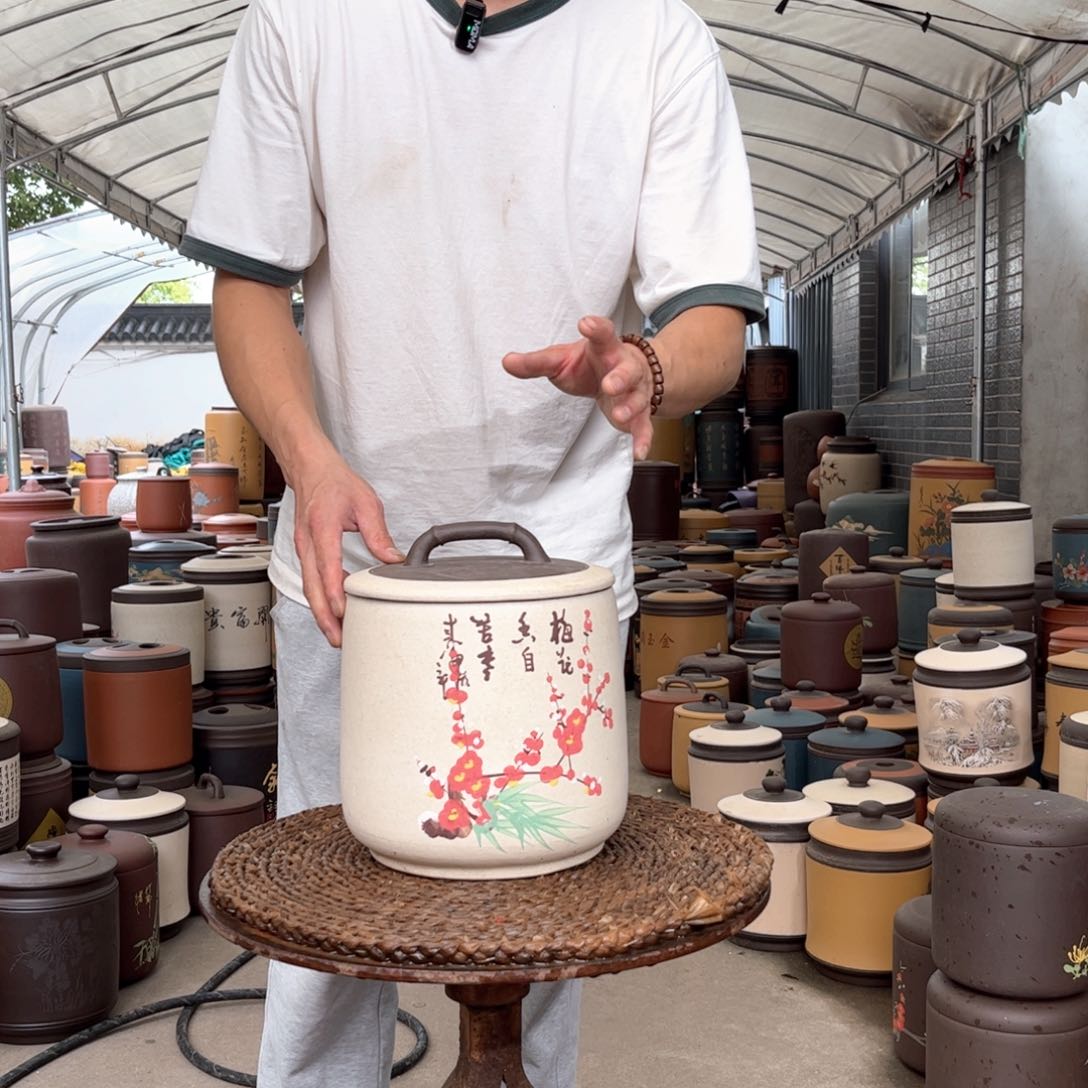 紫砂茶叶罐8 饼茶叶罐