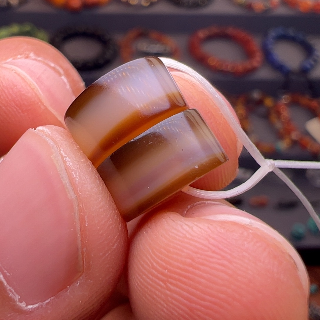 玛瑙/玉髓合金颈饰