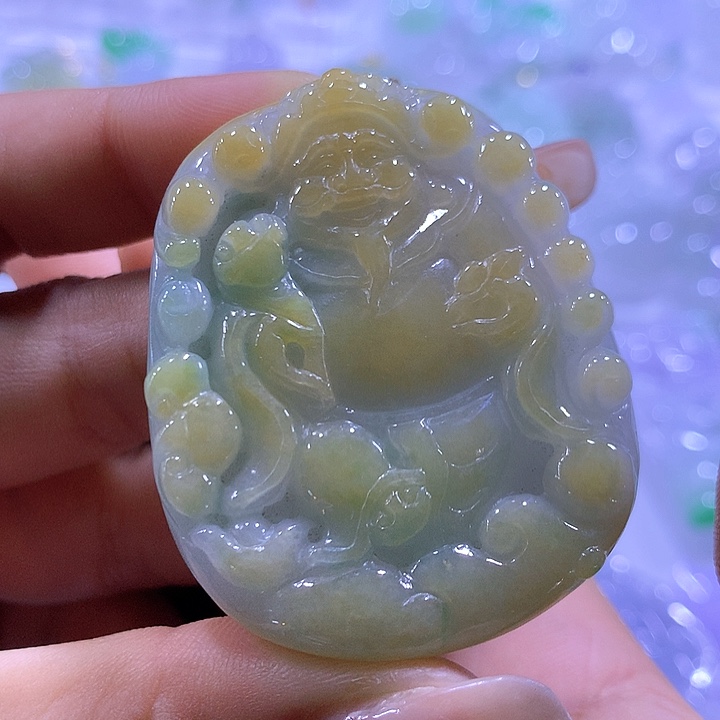翡翠未镶嵌颈饰天然翡翠A货吊坠
