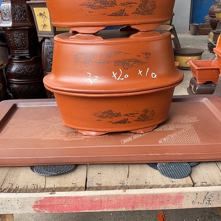 紫砂花盆紫砂花盆
