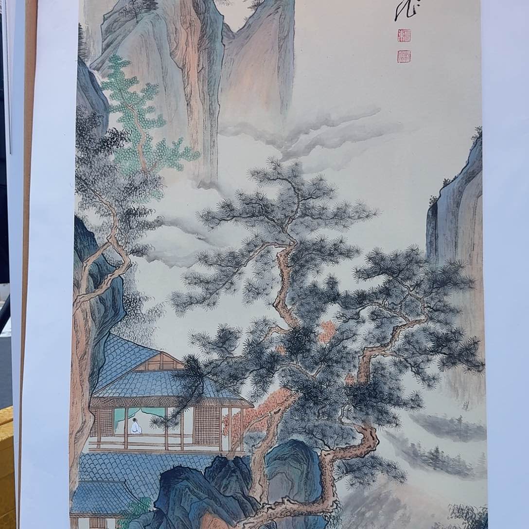 国画多次参加国内外大型