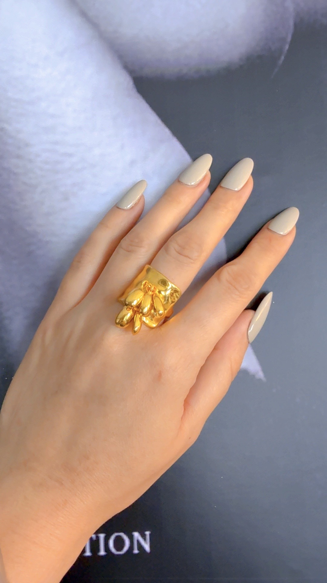 铜合金戒指 D&K 素款金色欧美活口手饰锁/钥匙民族风可调节戒指