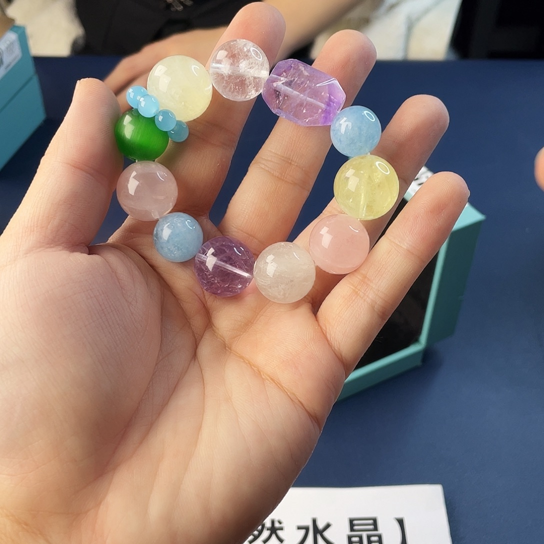 银S925镶嵌水晶手链