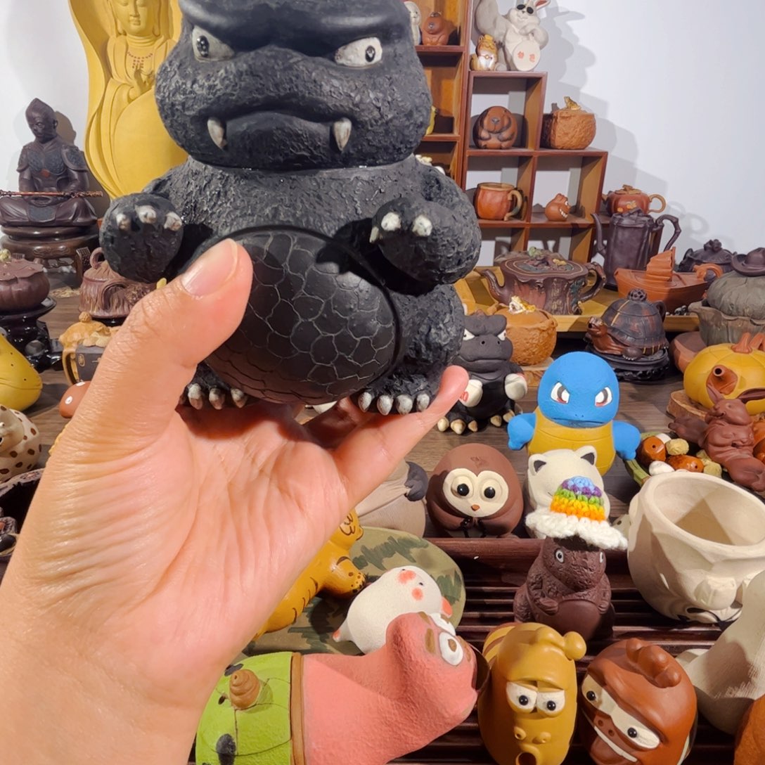 紫砂茶壶会****师純手工製作過程非常