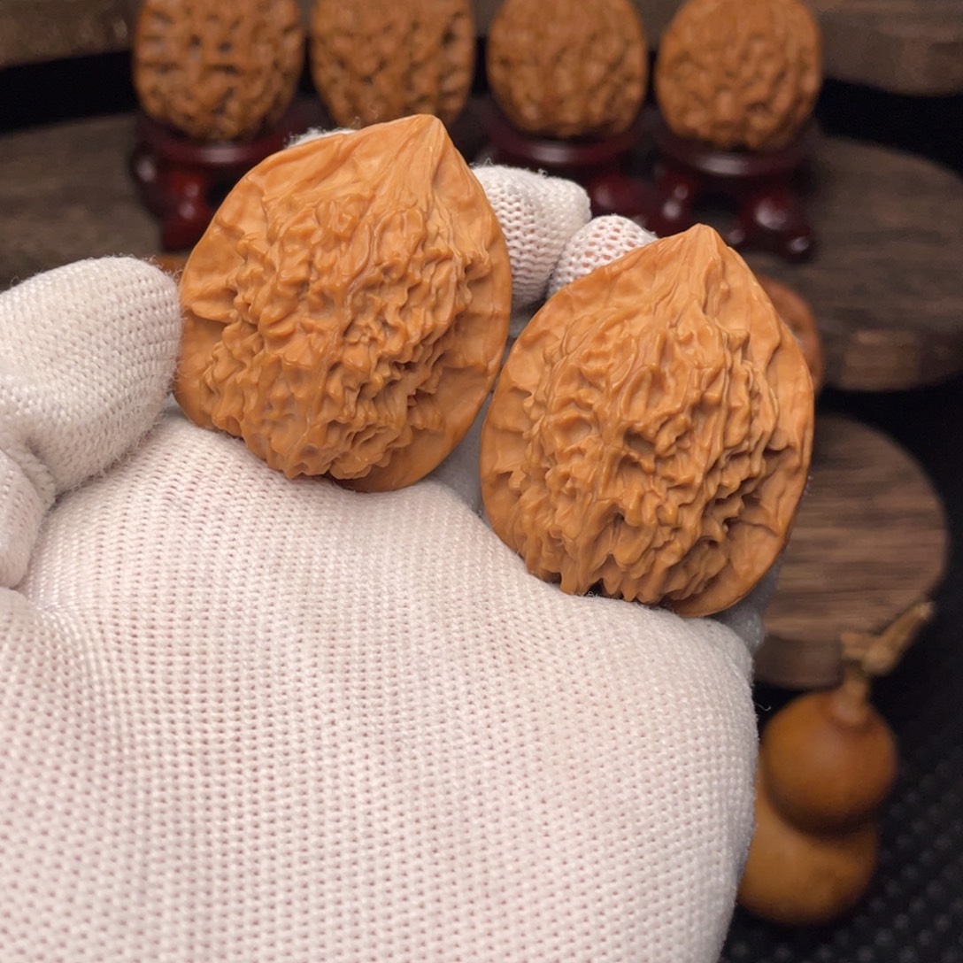 把件文玩核桃秦岭野生山魄系列鸾影34