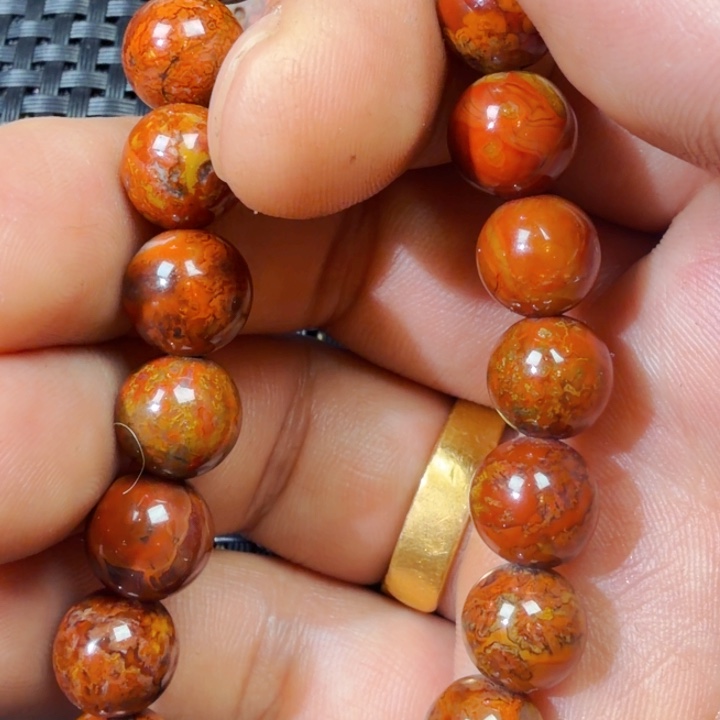 浅***易玛瑙/玉髓未镶嵌战国红玛瑙