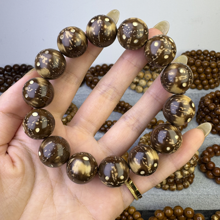 紫金鼠熊猫鼠圆珠高端盘玩手串手链文玩精品17