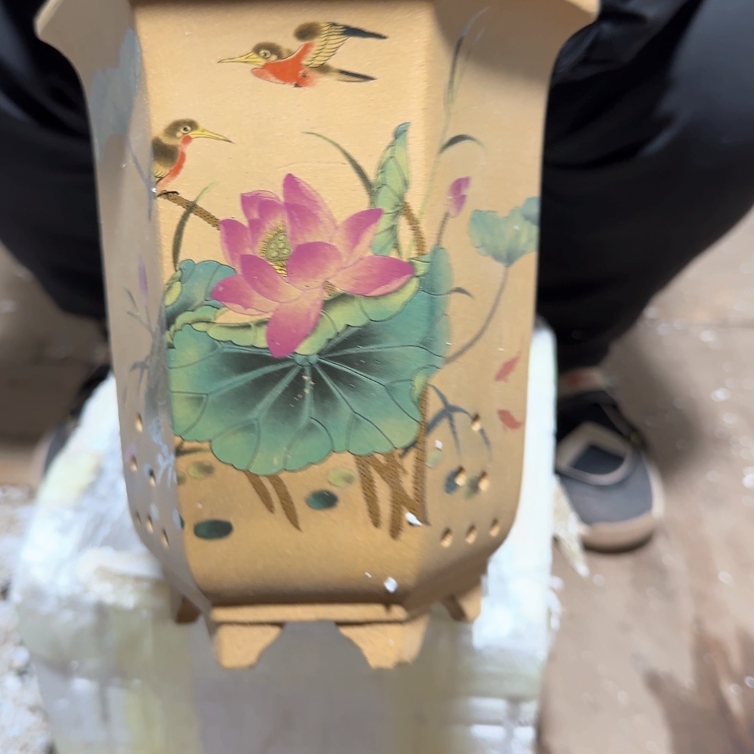 紫砂花盆口径16.22口径