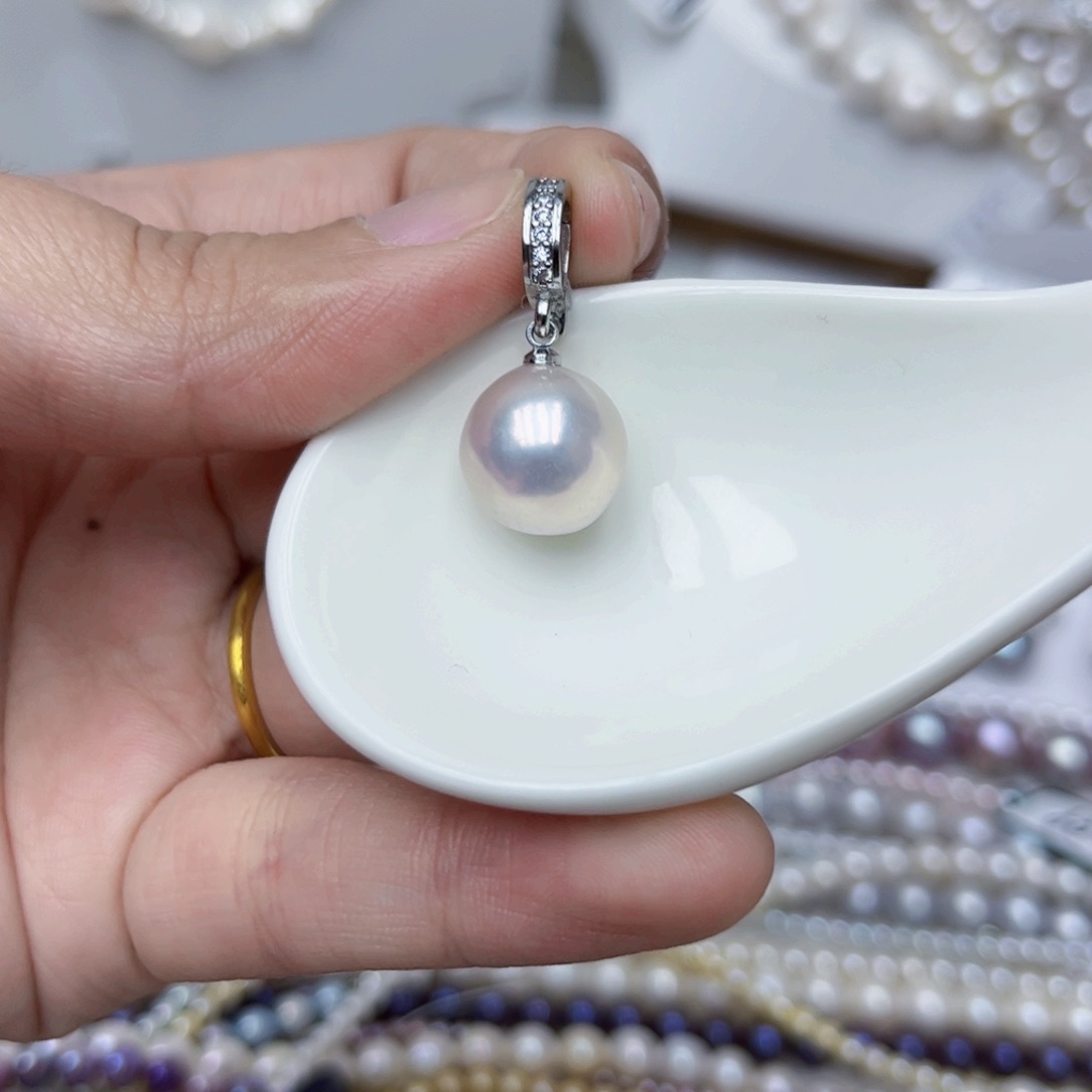 淡水珍珠颈饰银S925镶嵌