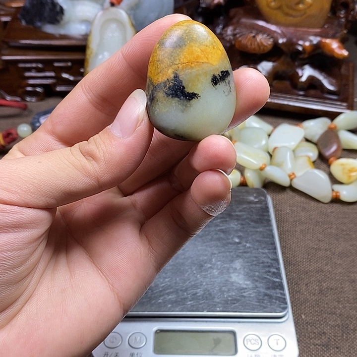 和田玉未镶嵌挂件