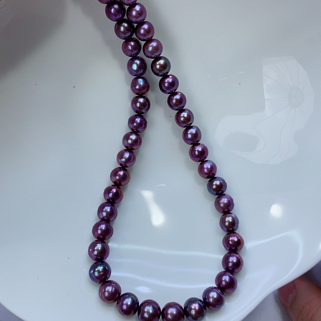 淡水珍珠颈饰银S925镶嵌