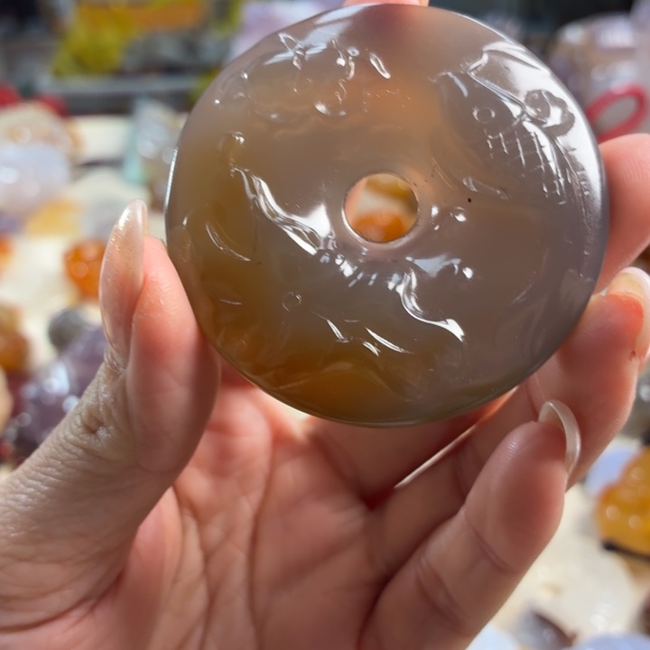 玛瑙/玉髓未镶嵌吊坠(不含链)