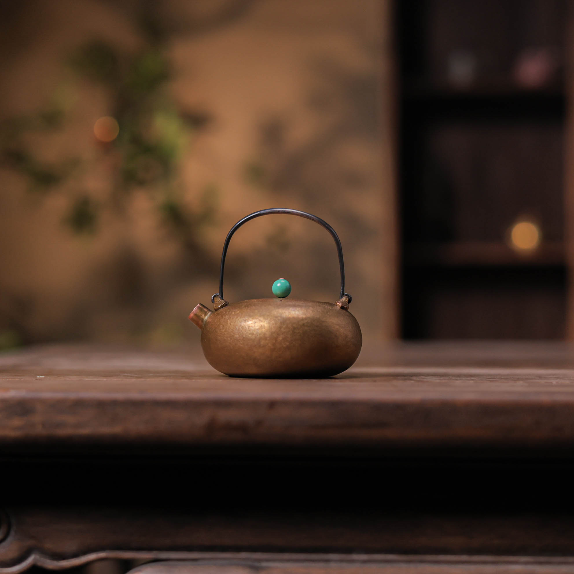 【遇见】至尊宝提梁小壶110ml（春喜铜0421）