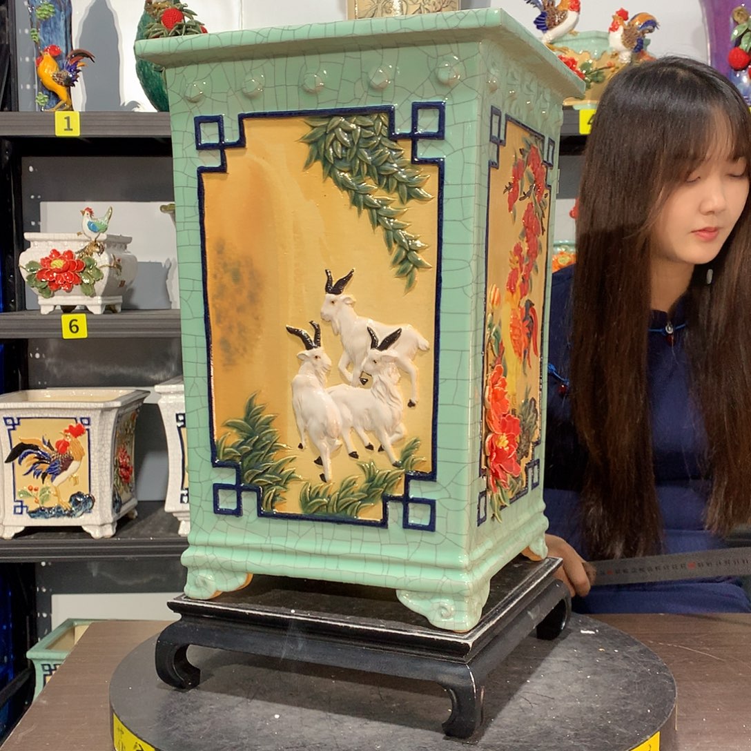 ㅤ***醉高温烧制石湾盆花盆