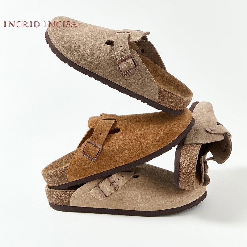 INGRID INCISA/英飒精品轻奢软木勃肯包头男鞋