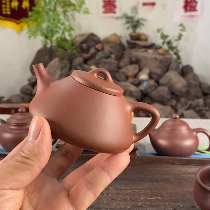 紫砂茶壶宜兴紫砂红皮龙160