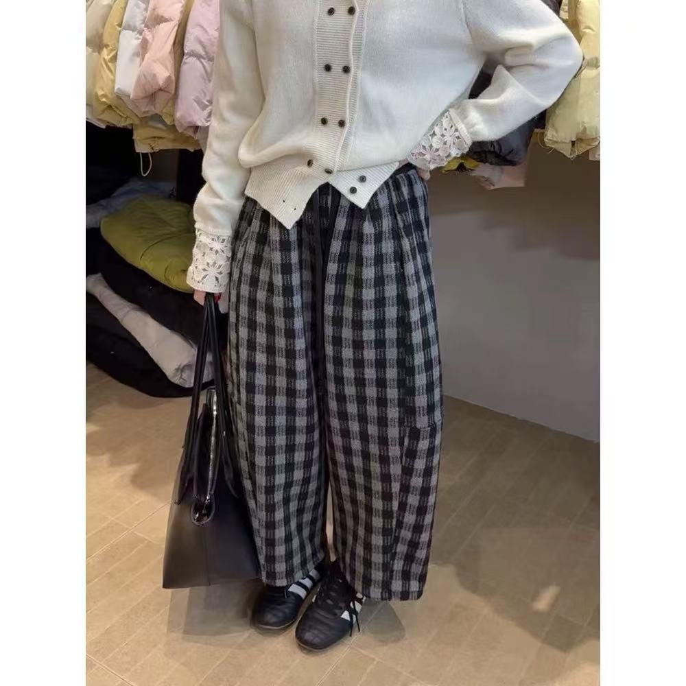 6641 UU 优选韩版休闲舒适秋冬季加厚休闲裤