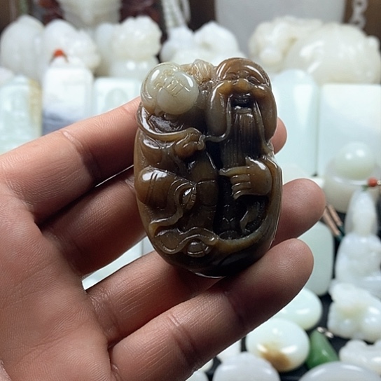 和田玉（白玉）挂件未镶嵌