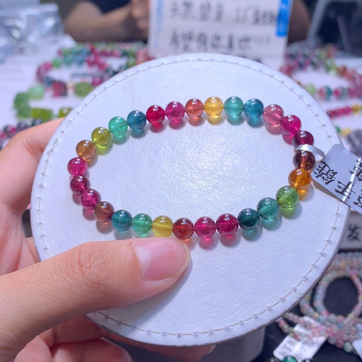 【闪购商品】未镶嵌手链碧玺6.8m