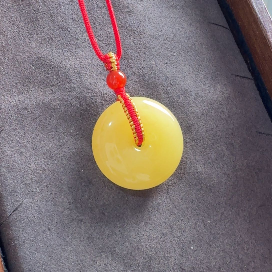 未镶嵌毛衣链蜜蜡