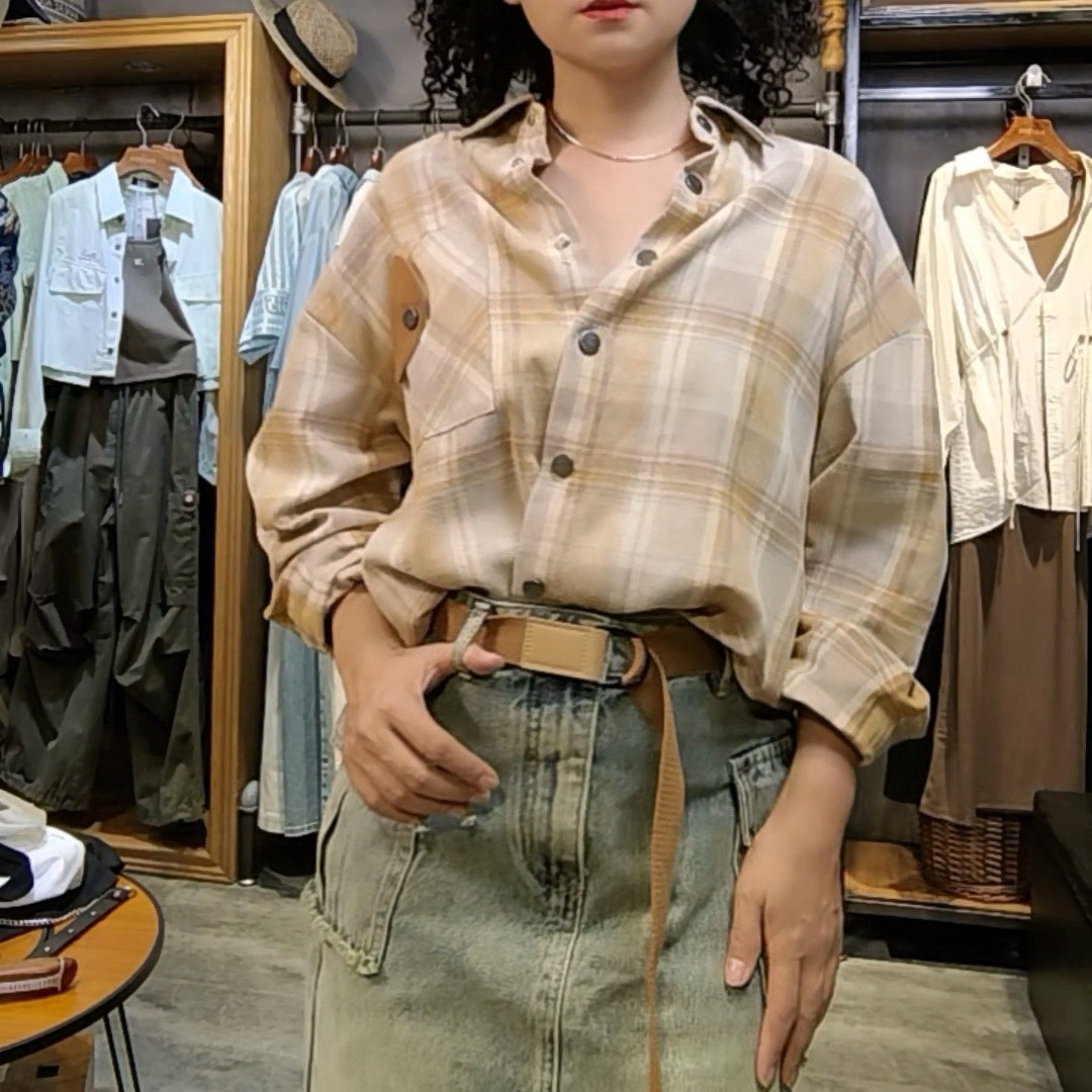 麦寻衬衫条纹款2025秋季新款法式别致上衣
