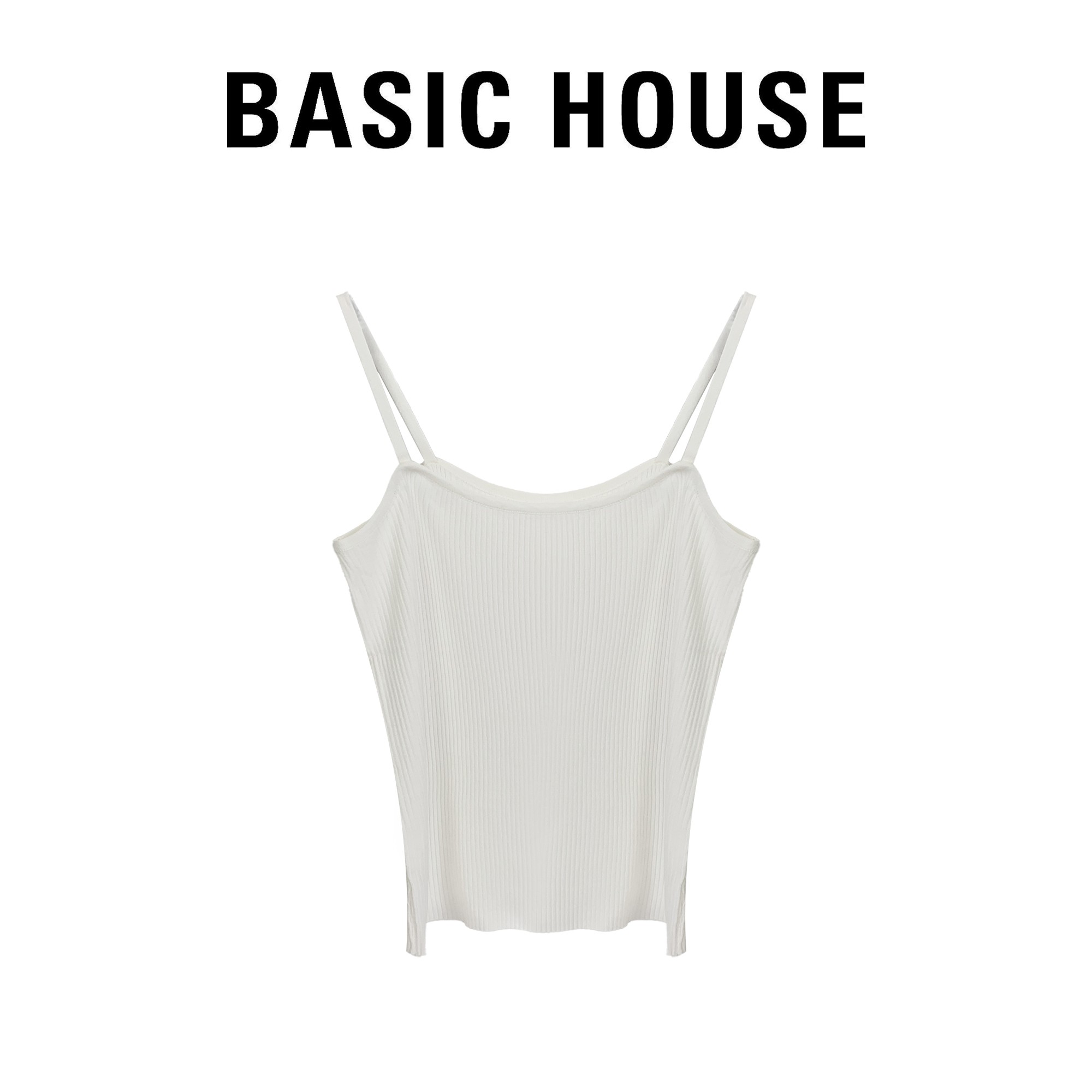 Basic House/百家好2024新款时尚新款内搭舒适显瘦打底背心吊带