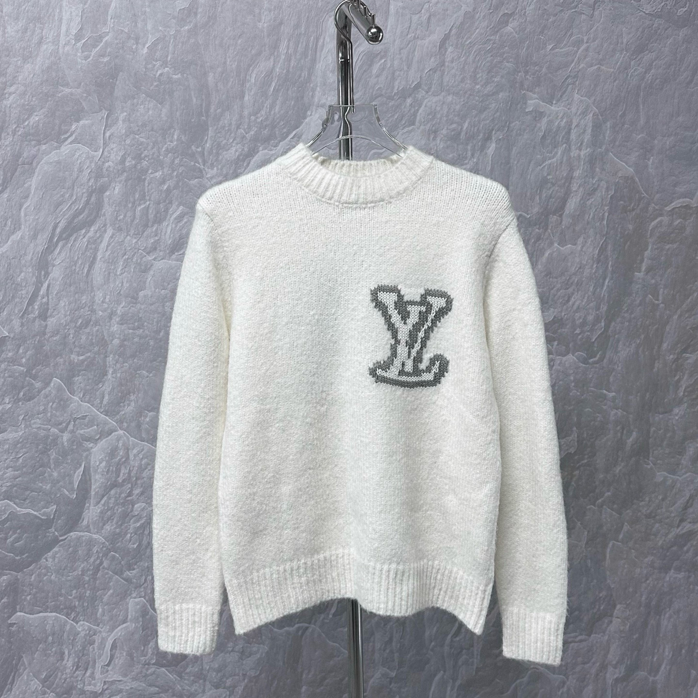 未使用 LouisVuitton/路易威登 SS25 嵌花logo泰迪毛衣 L码D17322