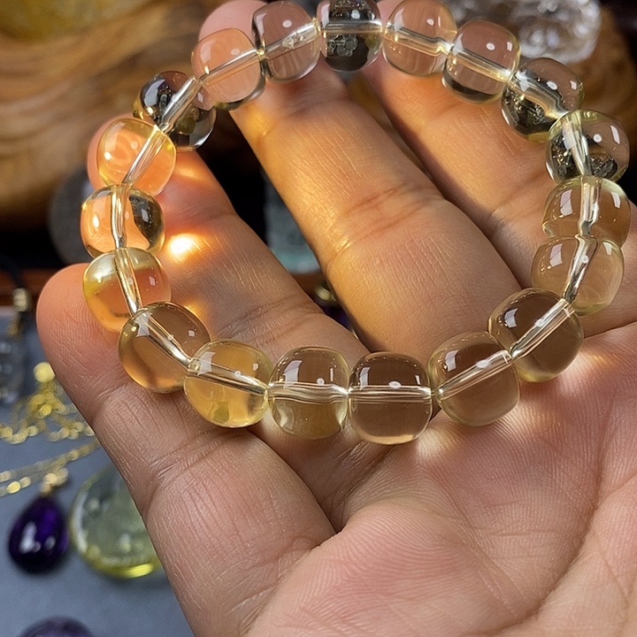 水晶颈饰未镶嵌黄水晶