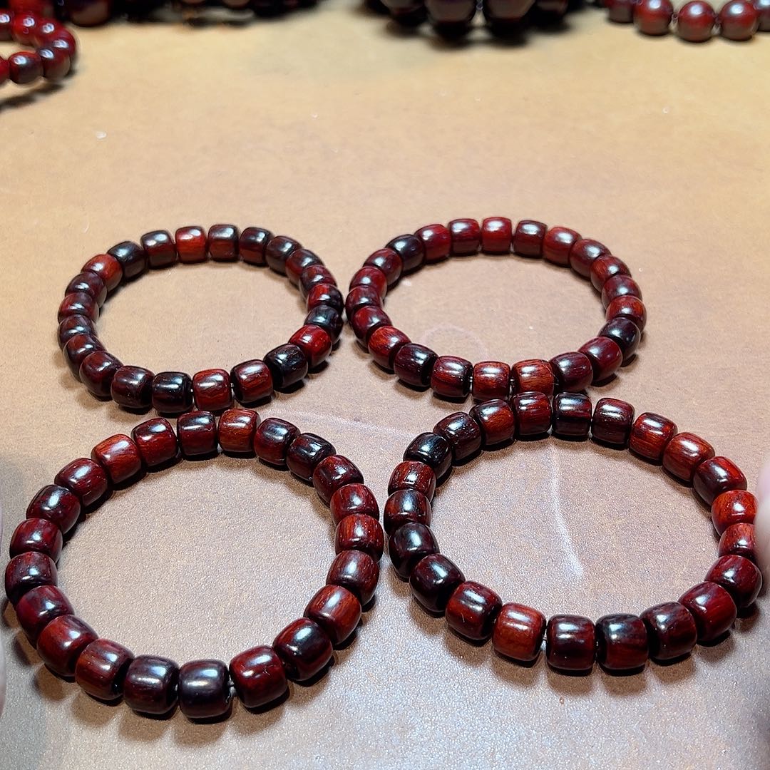 小叶紫檀手串/手链9x10琴料金星龙鳞底