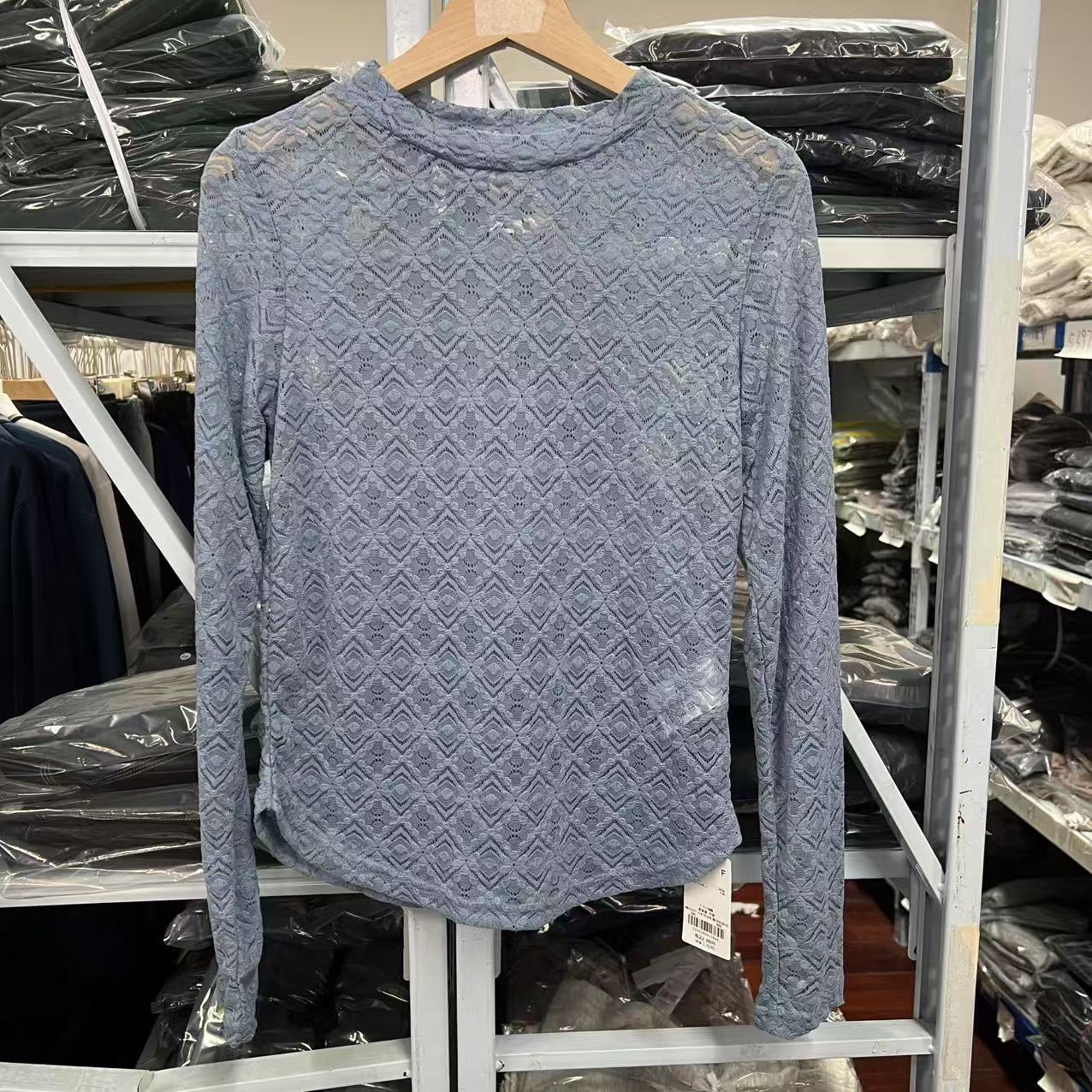 福惜 日单地球音乐女士锦纶打底衫弹力T恤防晒衣 6129 6131 6130