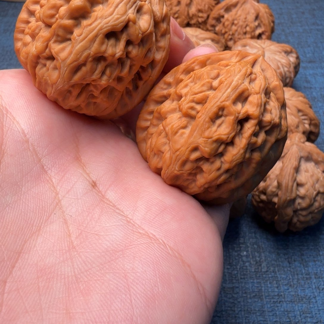 猴头核桃把件坦****坦红锦鲤43尺寸029