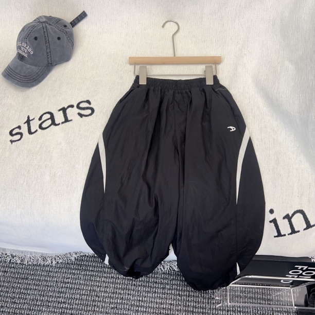 KM PERSONALITY 2025 新款 夏季儿童休闲长裤 258229黑色