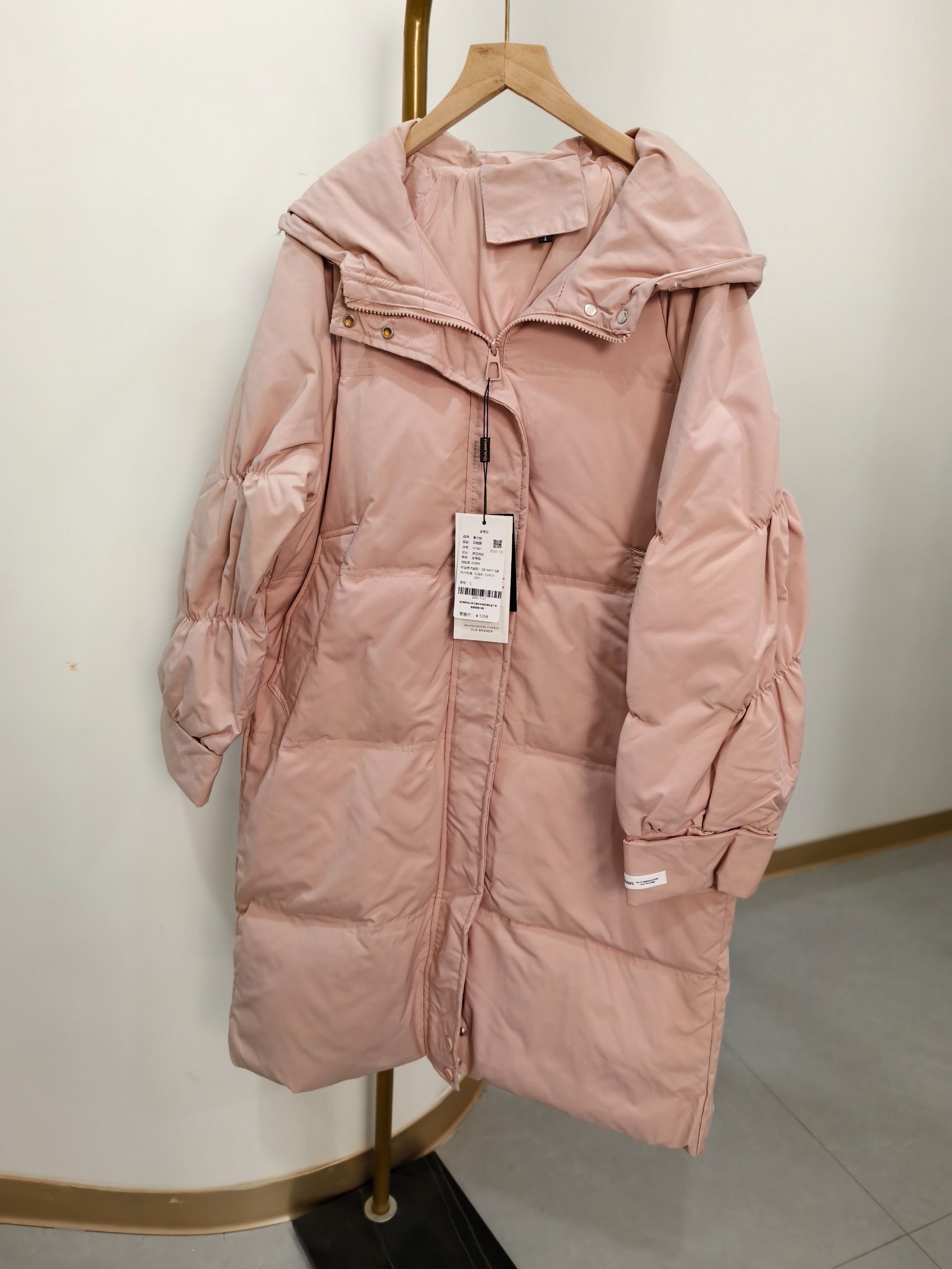 W1967厚款女装女士中长款简约外套