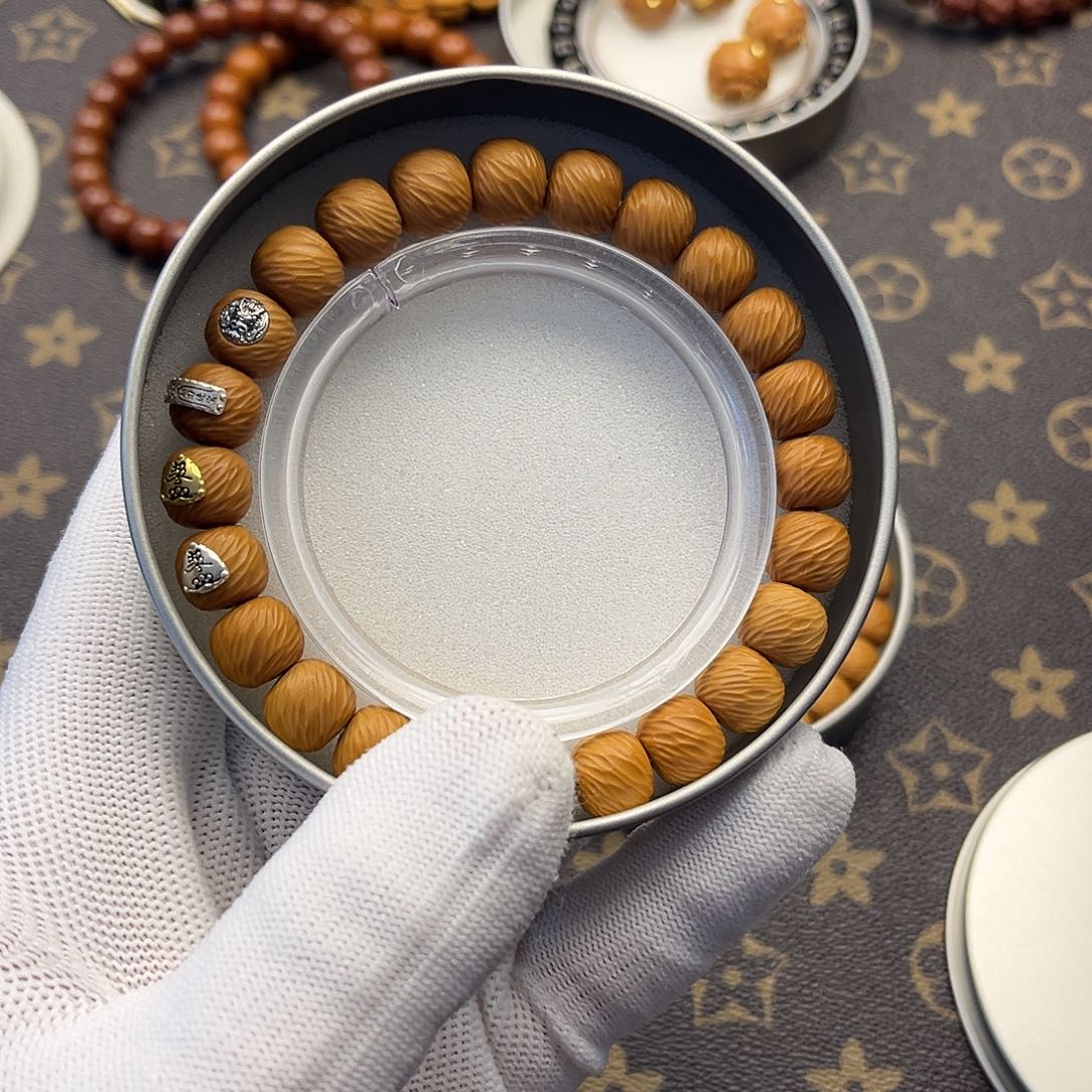 猴头核桃手串云锦 四标