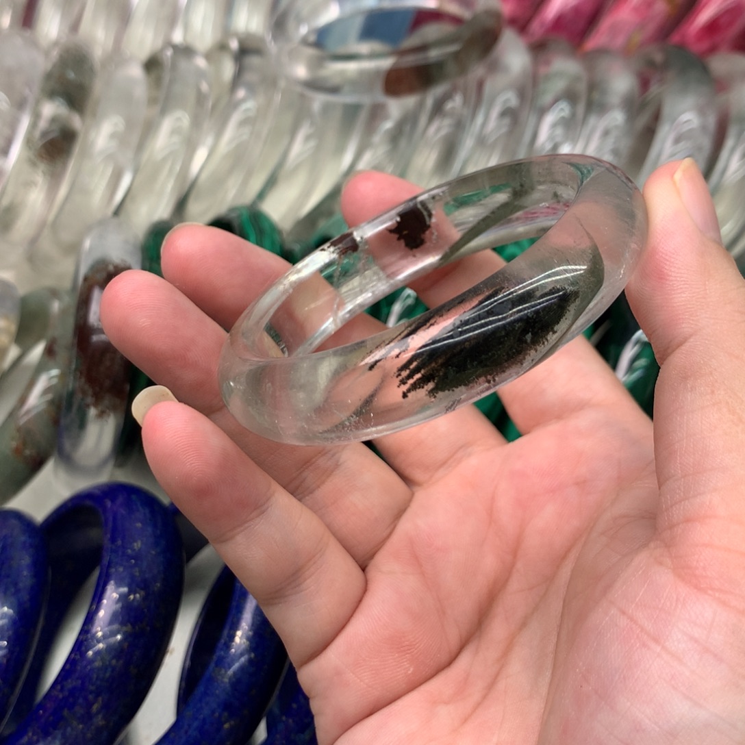 王***火水晶手镯未镶嵌绿幽灵