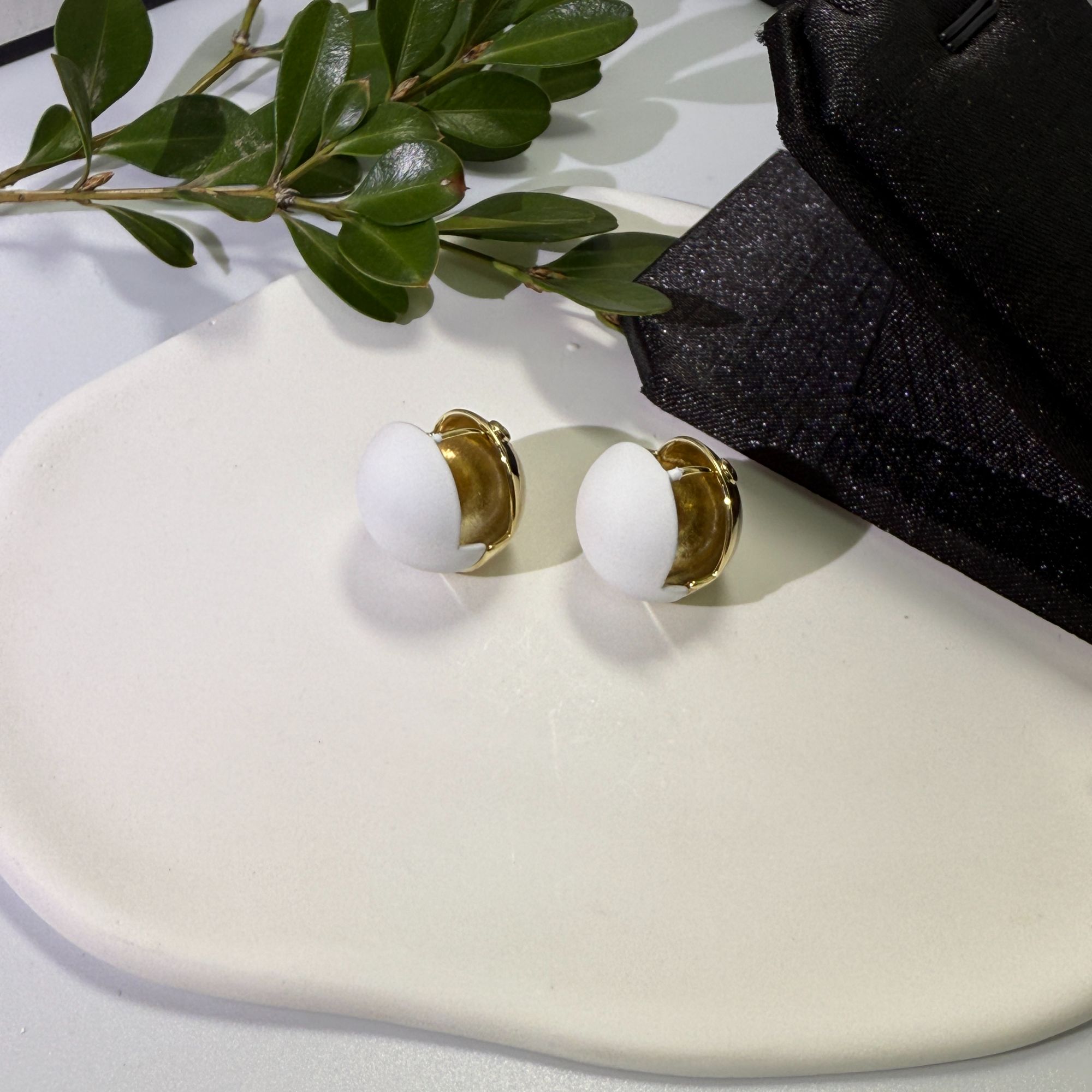 九小尚 铜合金珐琅耳饰 R1573秋季冬季冬天过年耳饰耳环