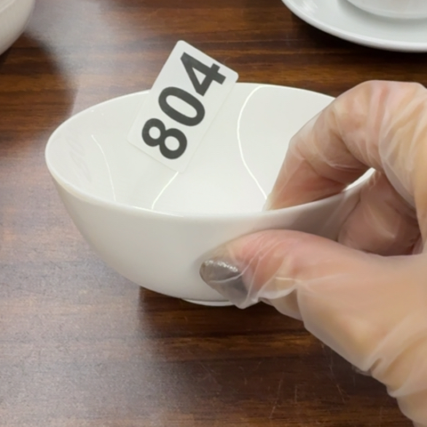 泥塑磁州窑国营一厂老白瓷碗一个口径11