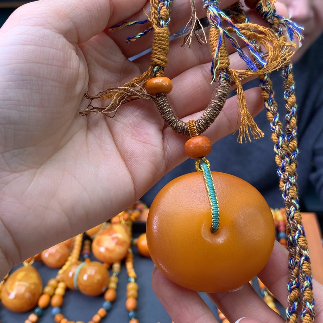 蜜蜡未镶嵌颈饰天然