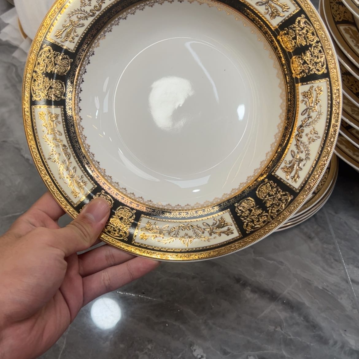 【闪购商品】瓷片9寸草帽盘两个一单尾单