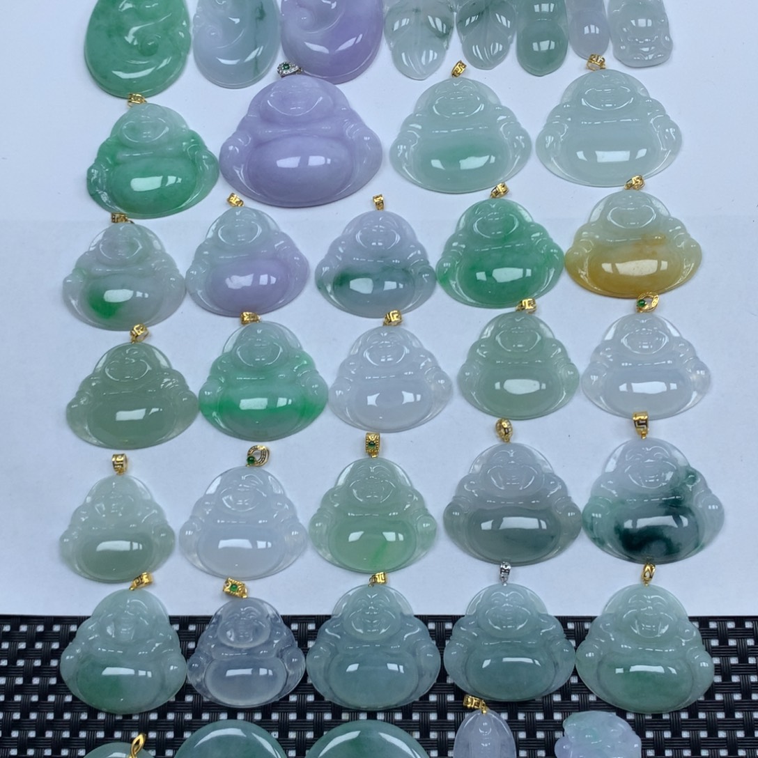 翡翠未镶嵌颈饰天然