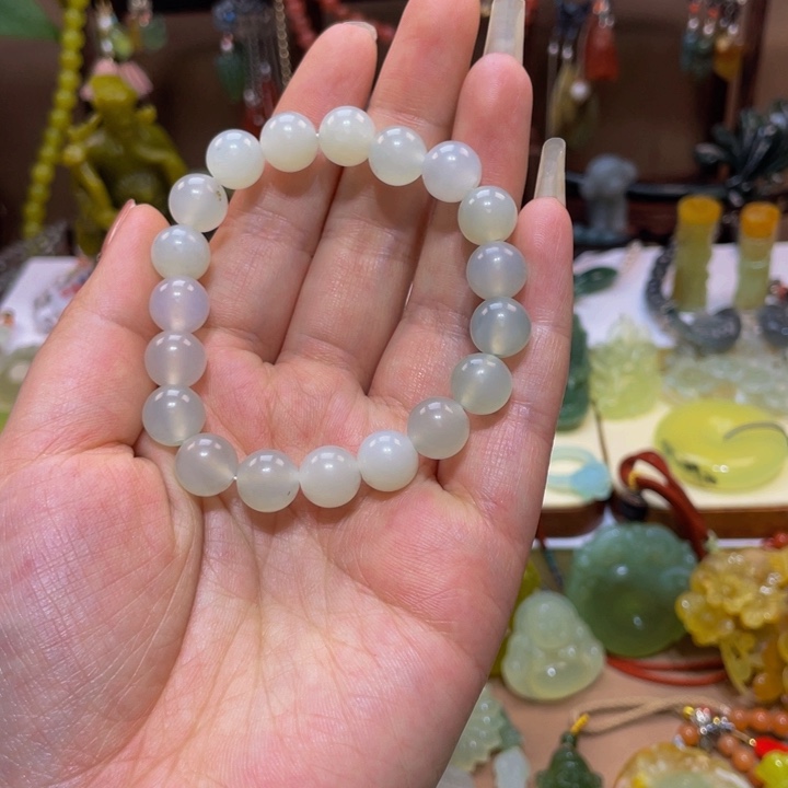 蛇纹石玉手链未镶嵌