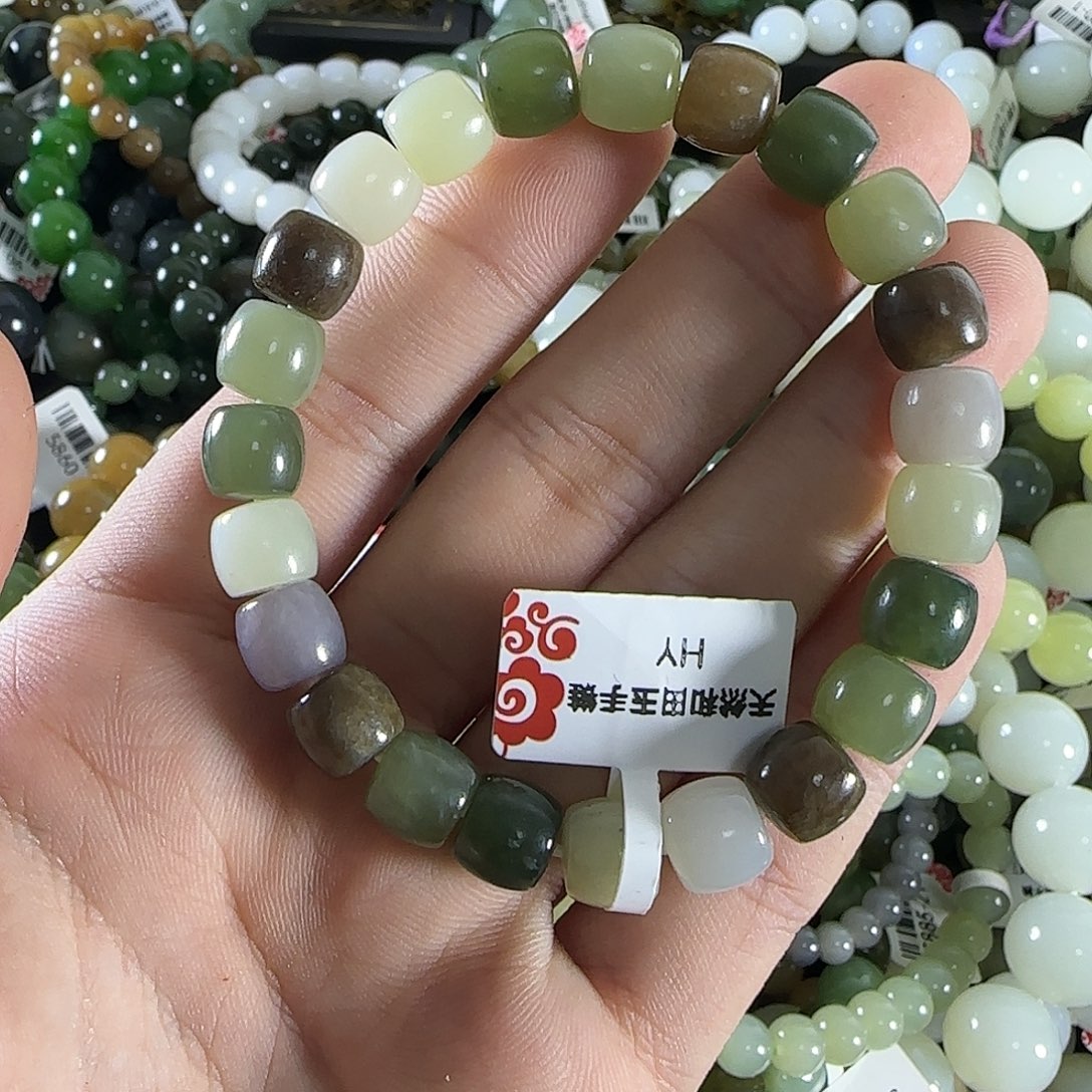 和田玉手链未镶嵌306