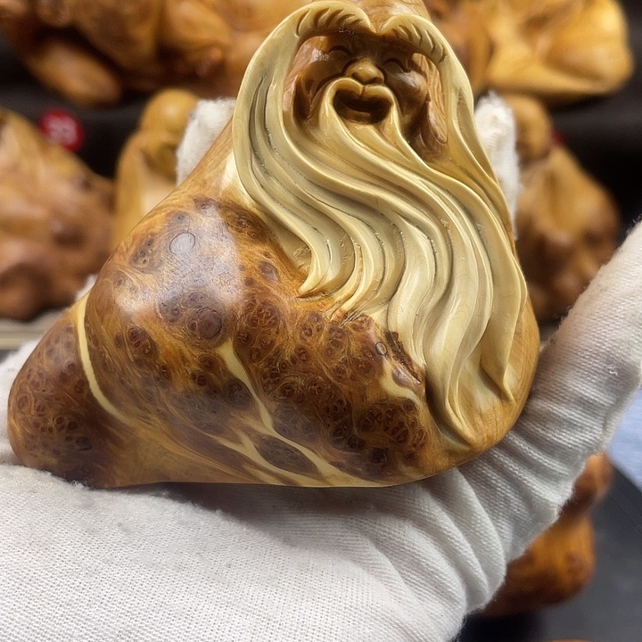 柏木（崖柏）寿星手把件