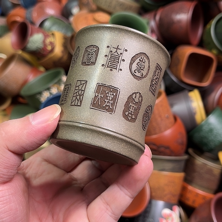 紫砂茶杯全手工紫砂主人杯