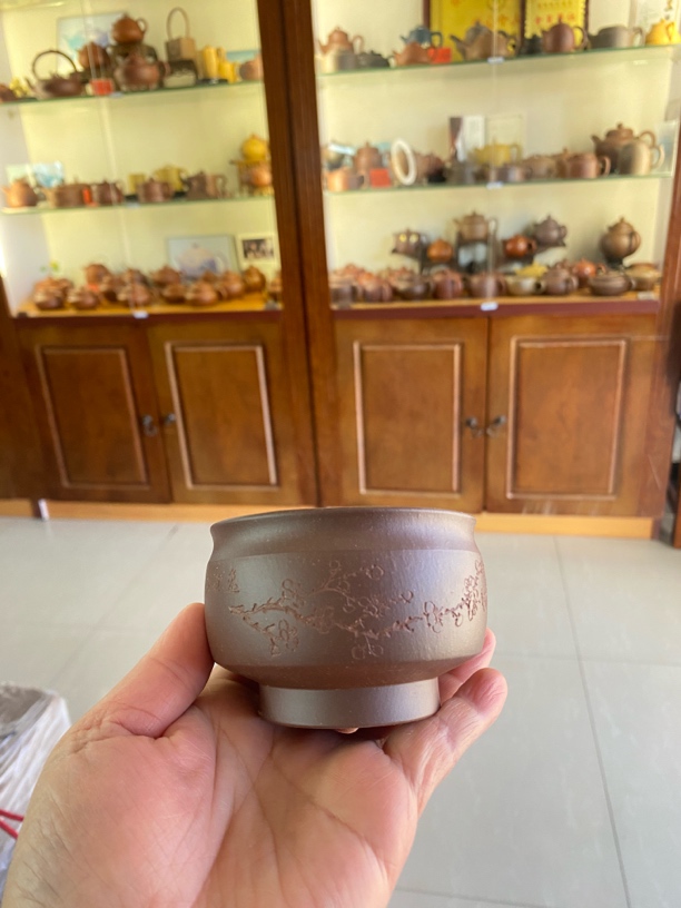 主人杯，双工合作，原矿紫泥，手工杯容量120cc